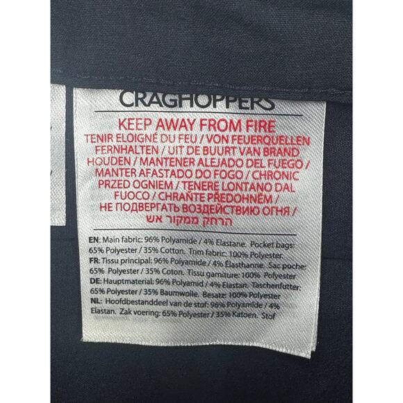 Craghoppers Men's Kiwi Pro Stretch Navy Blue Performance Pants - Size 36 (36x28) - Picture 6 of 6